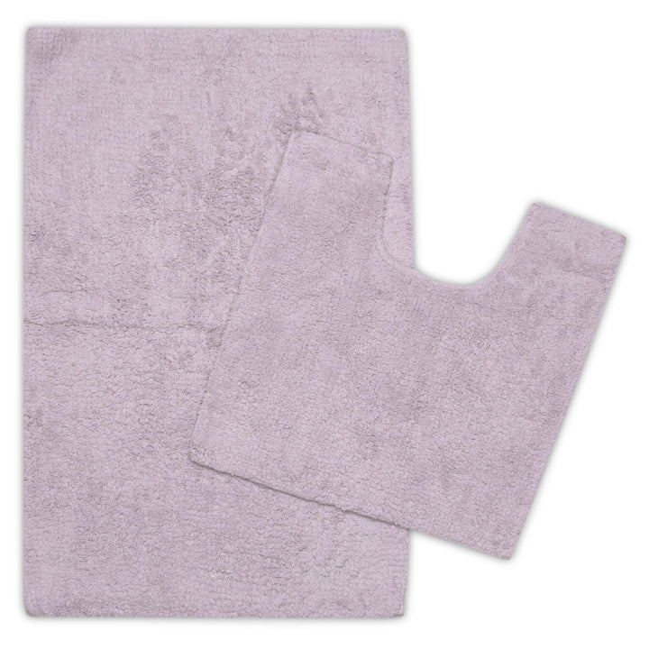 Cotton Lilac Bathmat (Pack of 2)