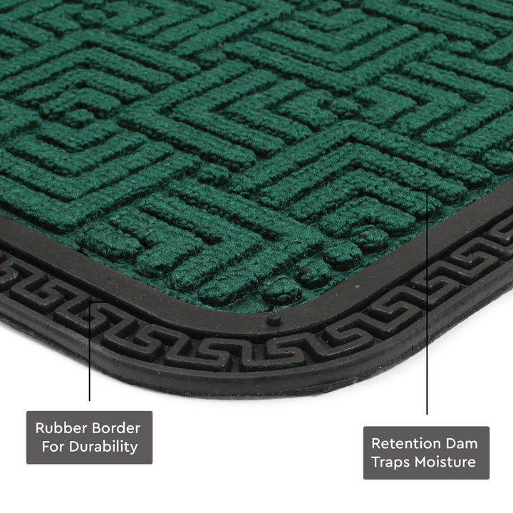 Polypropylene Main Door Entrance Mats Welcome Mat with Rubber Border | Anti Slip Rubber Backing | Ideal for Home, Outdoor, Balcony, Office | Pack of 1