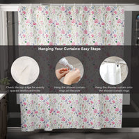 Polyester Garden Shower Curtain (Pack of 1)