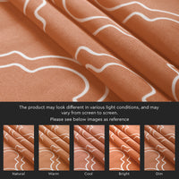 Polyester Trellis Copper Curtain (Pack of 2)