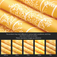 Polyester Blotch Mango Curtain (Pack of 2)