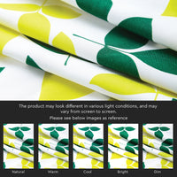 Polyester Leaves Curtain (Pack of 2)