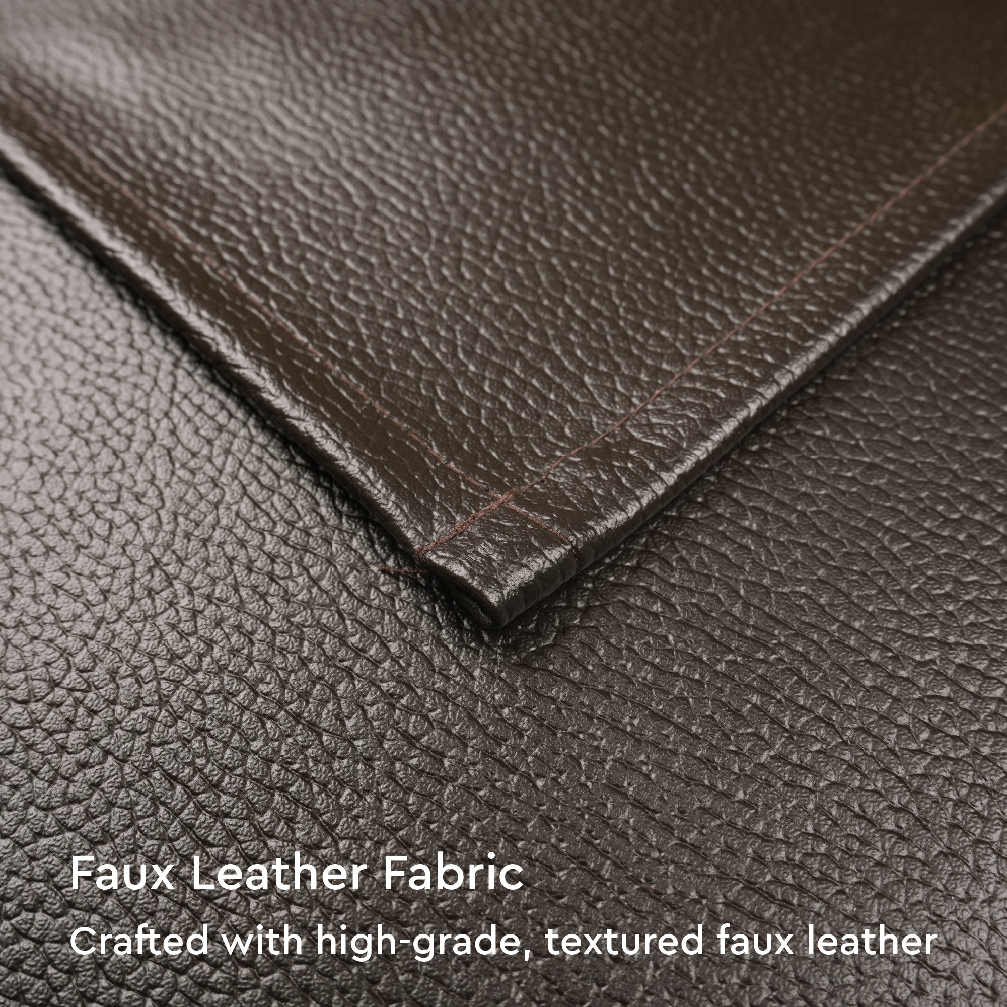 Faux Leather Dark Brown Placemat