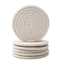 Cotton Off White Coaster