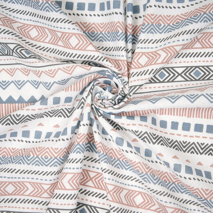 Cotton Aztec Blue Table Cloth (Pack of 1)