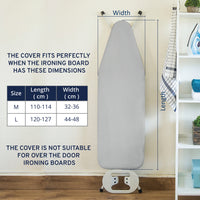 20s Sheeting Silver Premium Ironing Board Cover (Pack of 1)