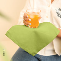 Cotton Lime Green Table Napkins (Pack of 12)