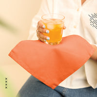 Cotton Orange Table Napkins (Pack of 12)