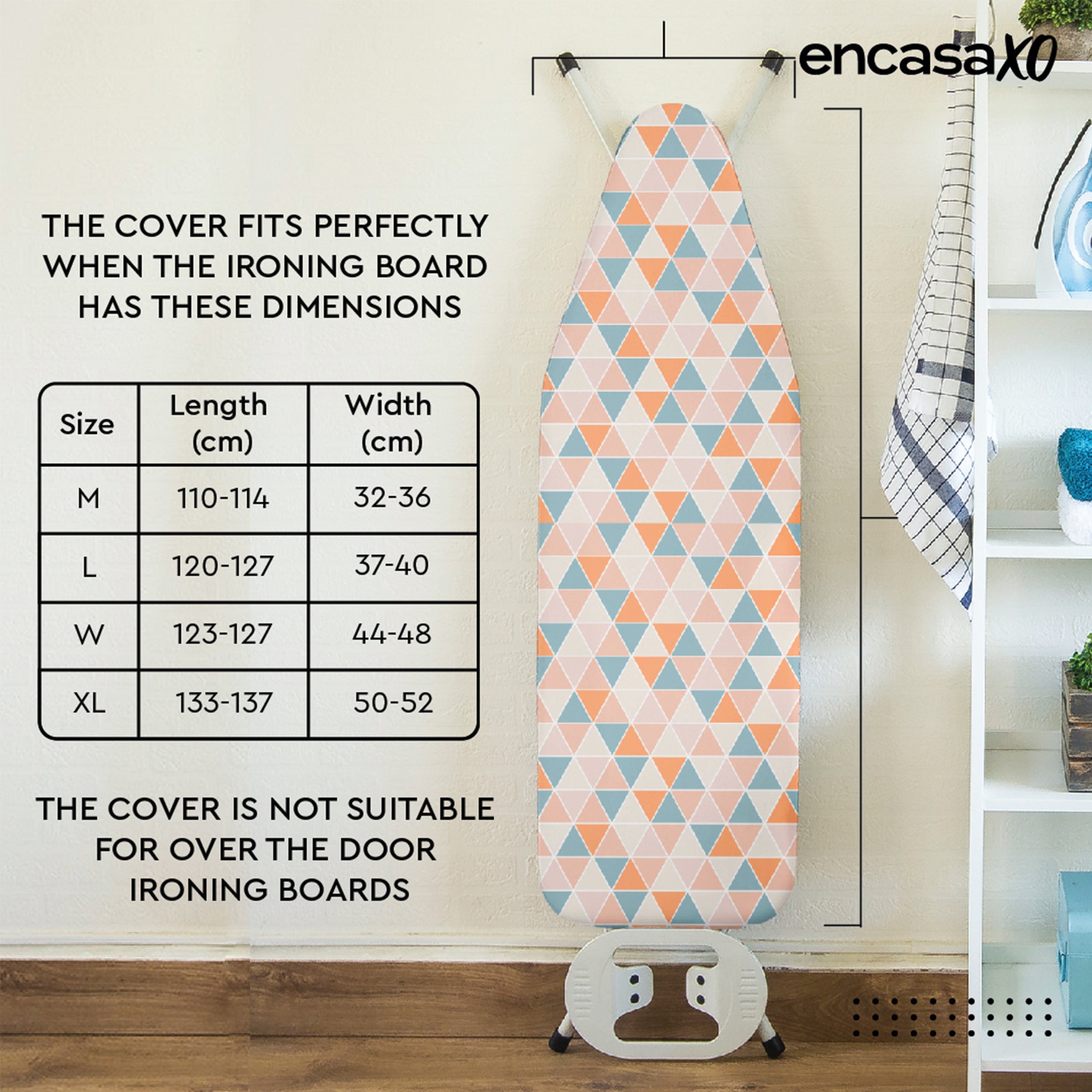 Cotton Twill Green Roses Ironing Board Cover (Pack of 1)