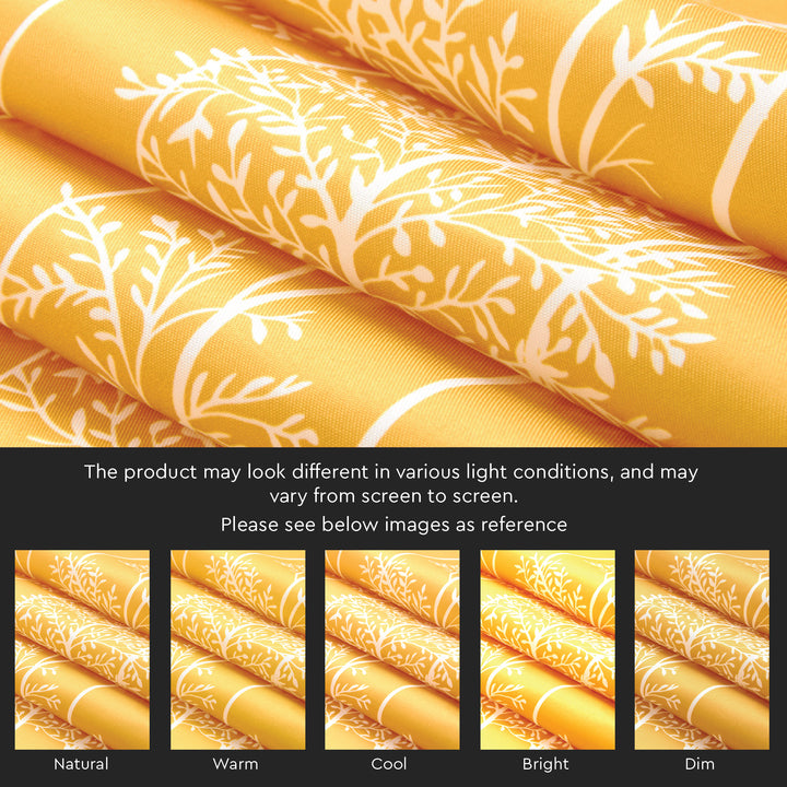 Polyester Blotch Mango Curtain (Pack of 2)