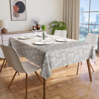 Cotton Grey Table Cloth (Pack of 1)