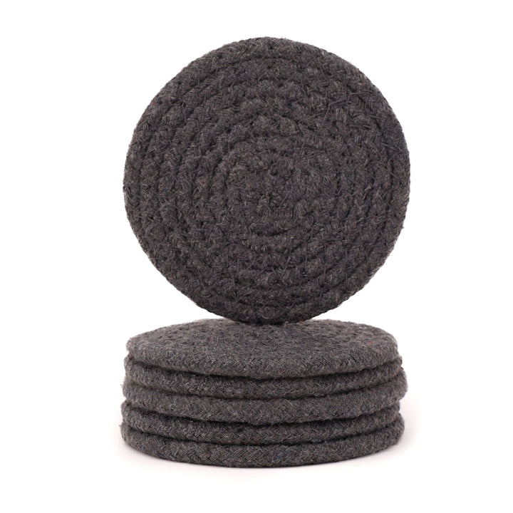 Cotton Dark Grey Coaster