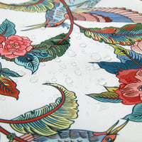 Water Repellent Polyester Chintz Red Table Runner (Pack of 1)