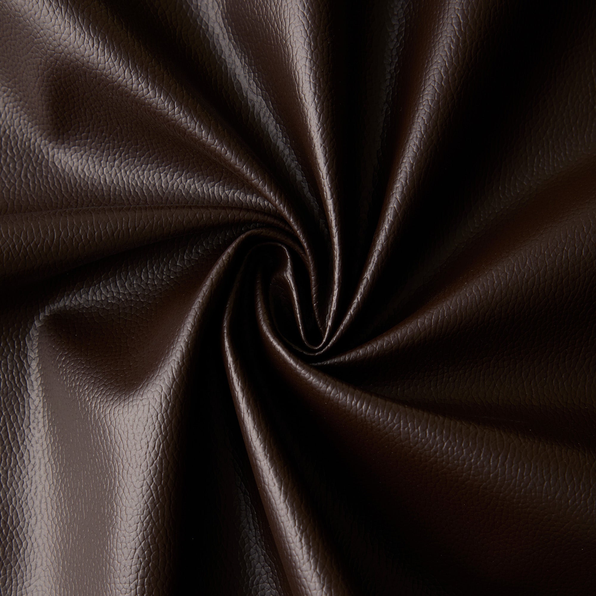 PVC Leather Dark Brown Cushion Cover (Pack of 1)