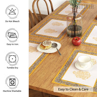 Cotton Yellow-01 Placemat (Pack of 6)