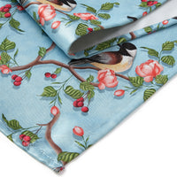 Blackout Polyester Sky Blue Birds Table Runner (Pack of 1)