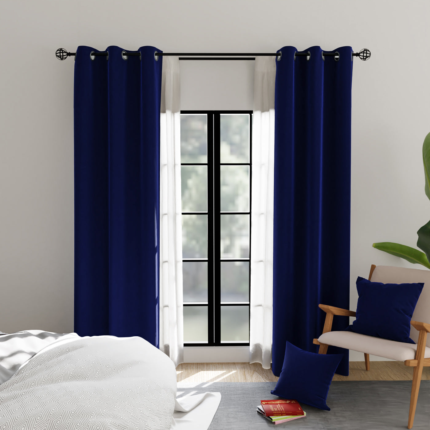 Blackout Polyester Fabric for Curtains - By the Meter - Perfect for use as Door Curtains, Window Panel Drapes for Bedrooms, Blackout Blinds
