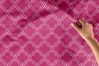 Printed Satin Fabric by Meter | Wide - 58 Inch Width (147 cm) | Soft Polyester Cloth for Curtains, Cushion Covers, Dresses, Kurtis, Crafts, Craft Sewing & Home Decor
