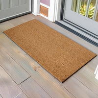 Coir Door Mats for Home Entrance Thick Anti-slip Welcome Doormat with PVC Back | Ideal for Indoor, Outdoor, Patio, Home and Office | Durable and Easy to Clean