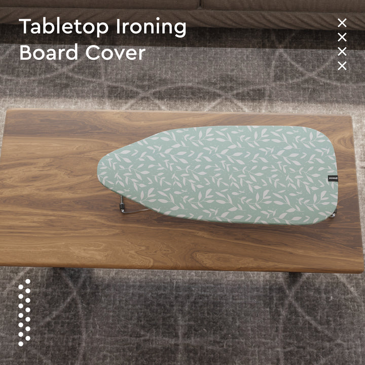 20s Sheeting Green Leaflet Ironing Board Cover