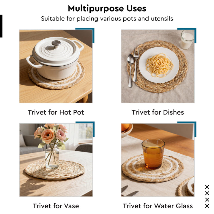 Jute Off White & Jute Natural Bleach Trivet