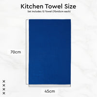 Cotton MultiColor Kitchen Towel (Pack of 12)