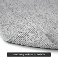 Cotton Grey Bathmat (Pack of 2)
