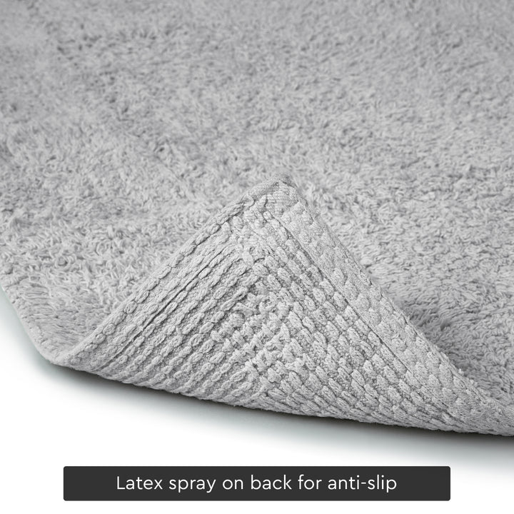 Cotton Grey Bathmat (Pack of 2)