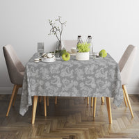 Cotton Grey Table Cloth (Pack of 1)