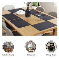 Cotton Solid Grey Placemat (Pack of 6)