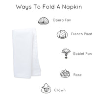 Damask Table Napkins White Table Napkin