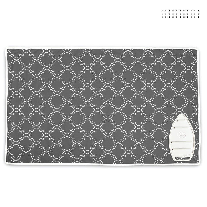 20s Sheeting Grey Tiles Ironing Mat (Pack of 1)