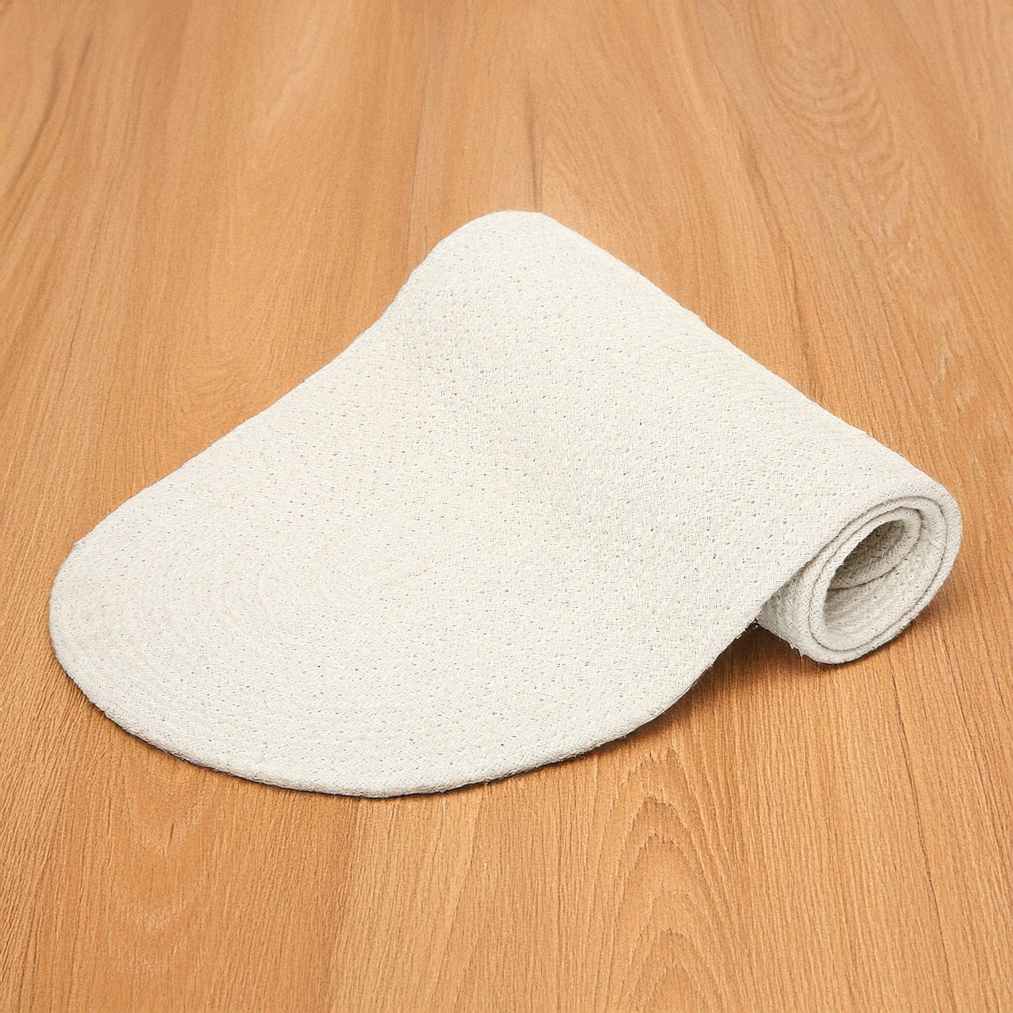 Cotton Off White Table Runner (Pack of 1)
