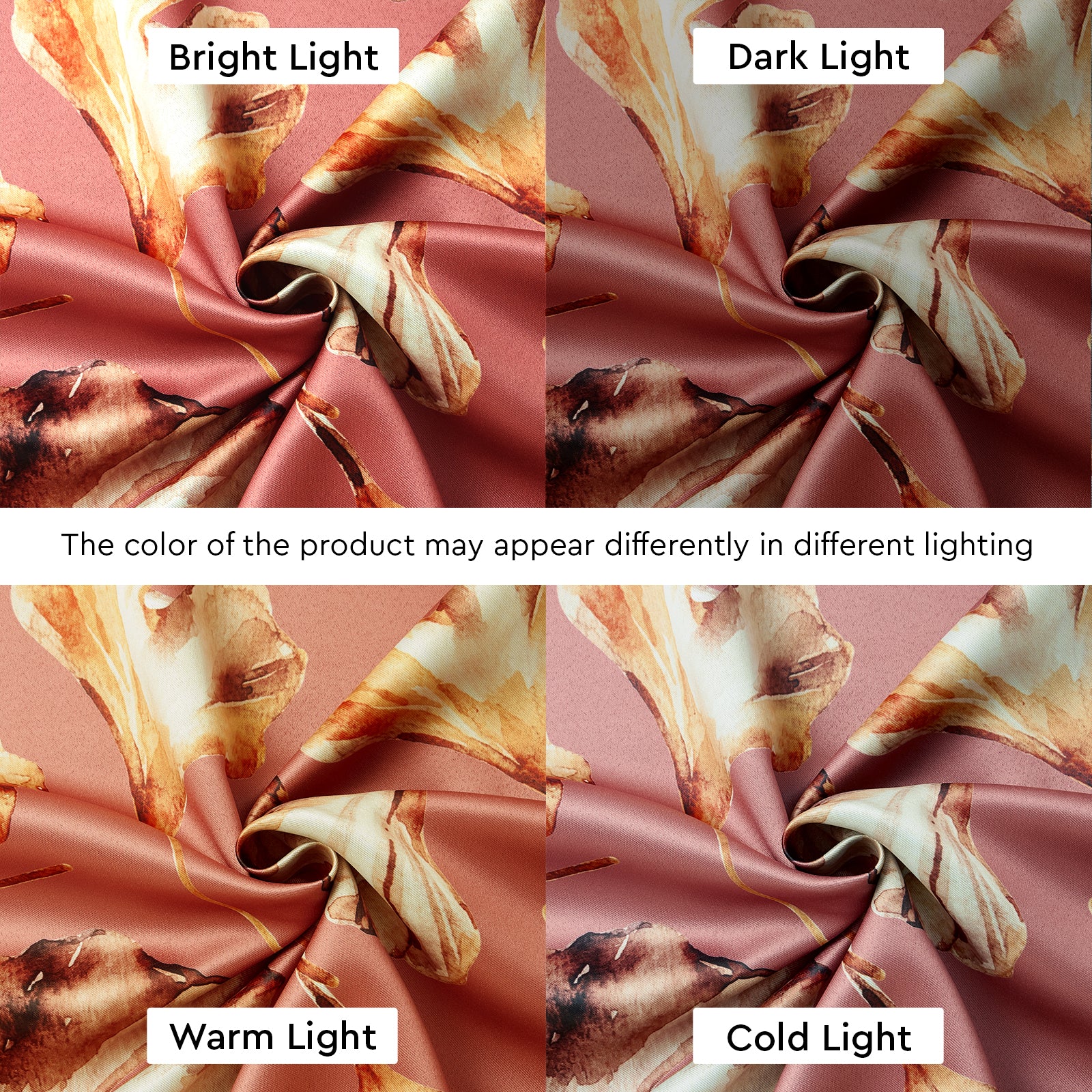 Blackout Polyester Gingko Plum Curtain (Pack of 2)