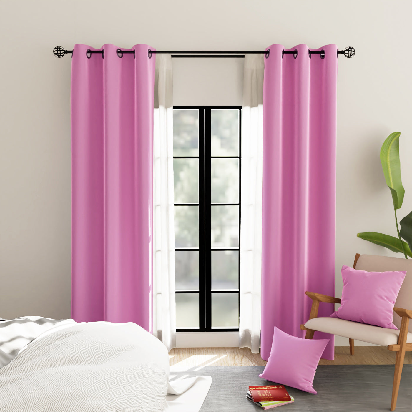Blackout Polyester Fabric for Curtains - By the Meter - Perfect for use as Door Curtains, Window Panel Drapes for Bedrooms, Blackout Blinds