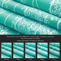 Polyester Blotch Teal Curtain (Pack of 2)
