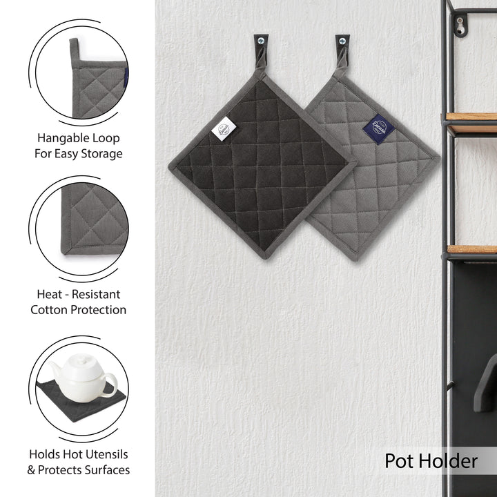 Cotton Grey Combo Kitchen Set (Pack of 21)