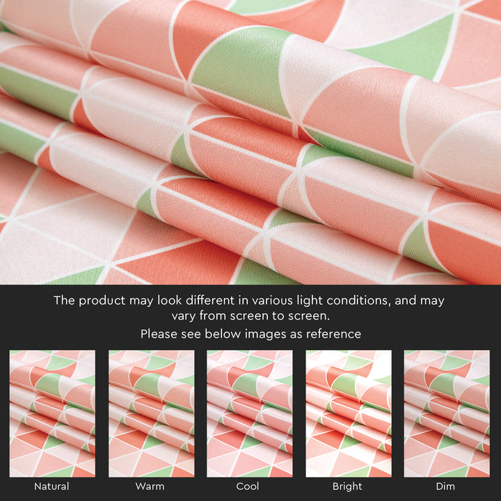 Polyester Triangles Tomato Curtain (Pack of 2)