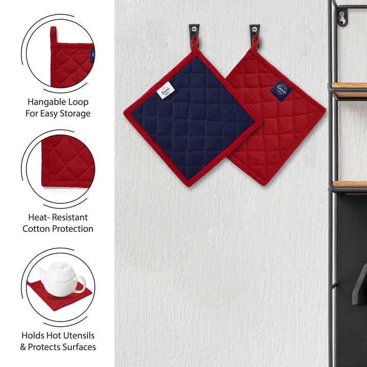 Cotton Red Combo Kitchen Set (Pack of 21)