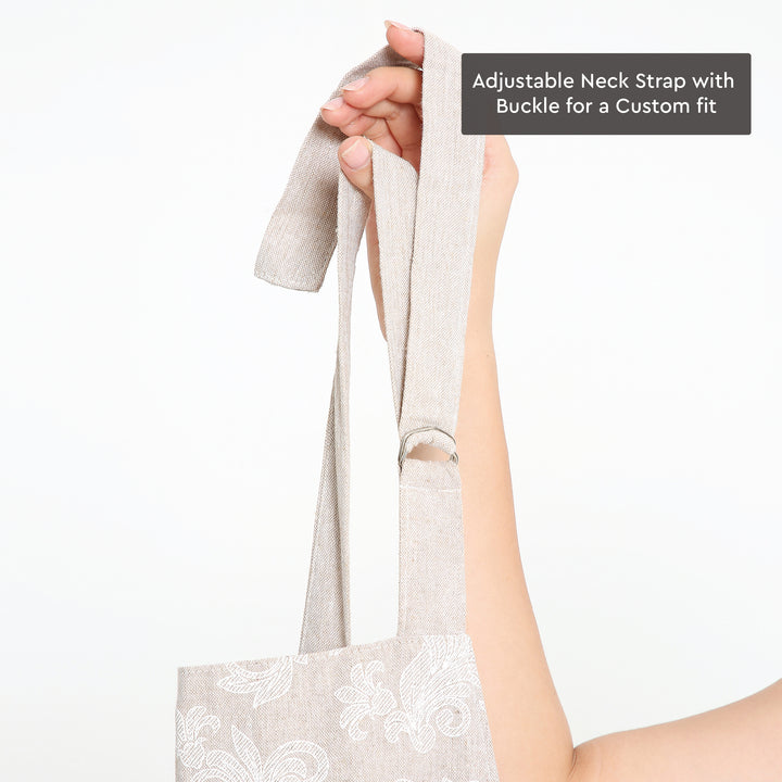 Cotton Beige Apron (Pack of 1)