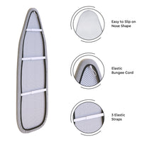 20s Sheeting - Silver Silver Luxury Ironing Board Cover (Pack of 1)