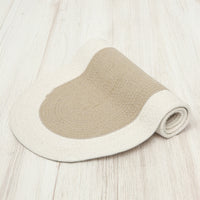 Cotton Beige & Off White Table Runner (Pack of 1)