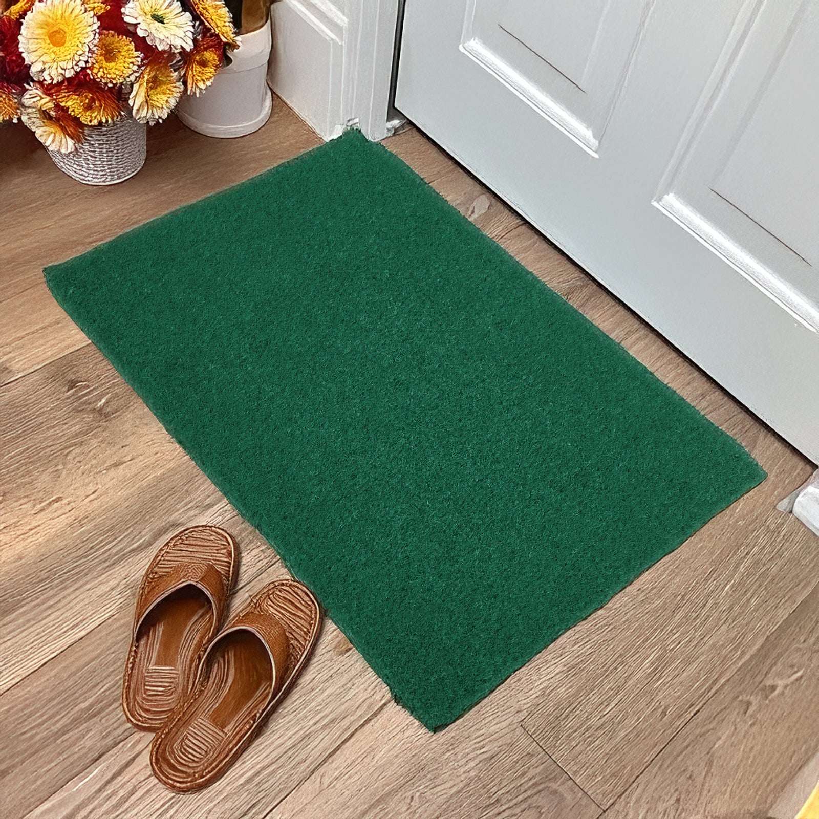 Coir Door Mats for Home Entrance Thick Anti-slip Welcome Doormat with PVC Back | Ideal for Indoor, Outdoor, Patio, Home and Office | Durable and Easy to Clean