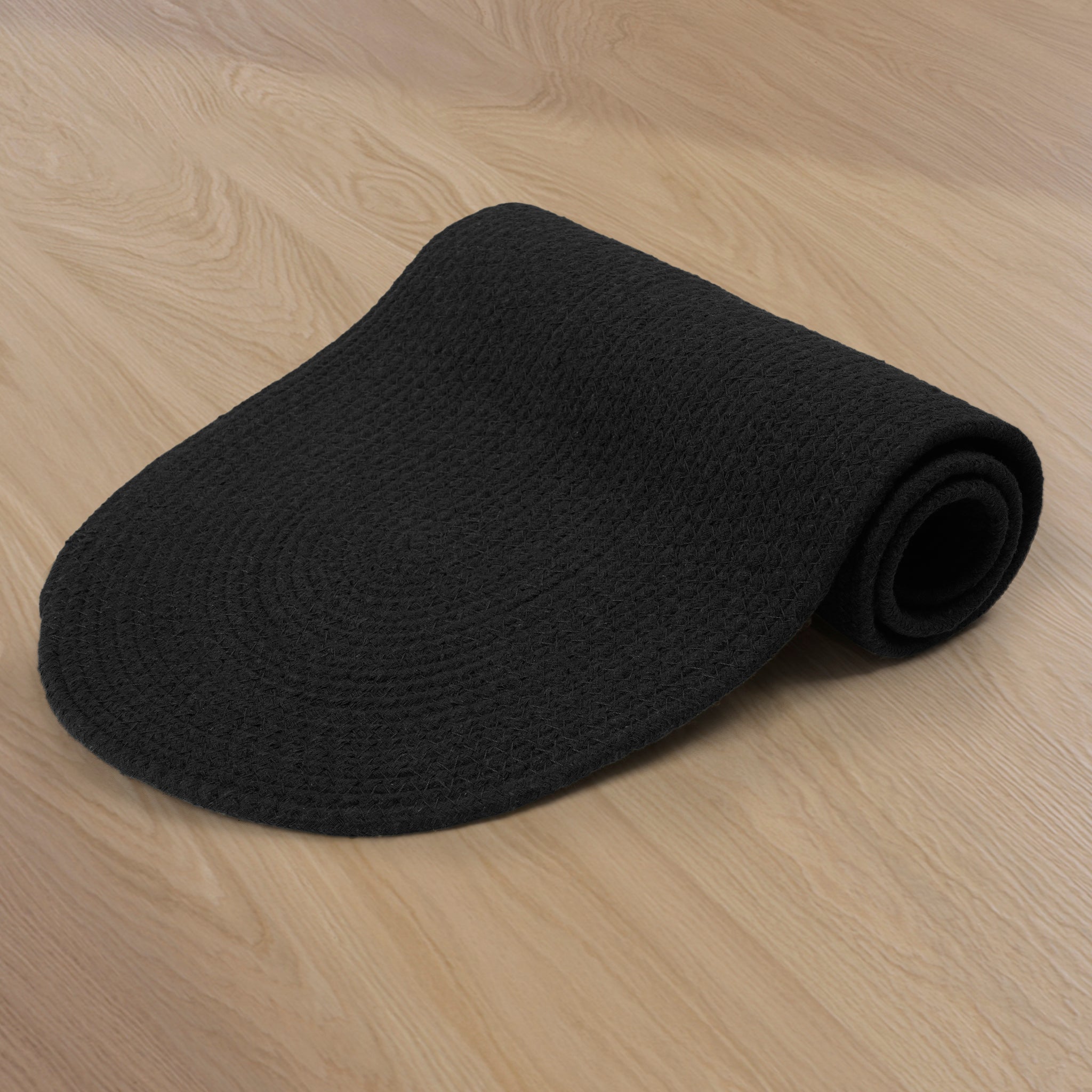 Cotton Black Table Runner (Pack of 1)
