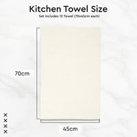 Cotton Multicolor 4 Kitchen Towel (Pack of 12)