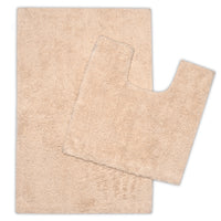 Cotton Beige Bathmat (Pack of 2)