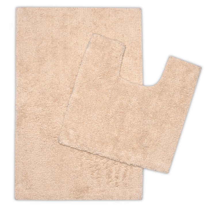 Cotton Beige Bathmat (Pack of 2)
