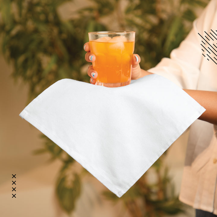 Canvas White Table Napkin (Pack of 12)