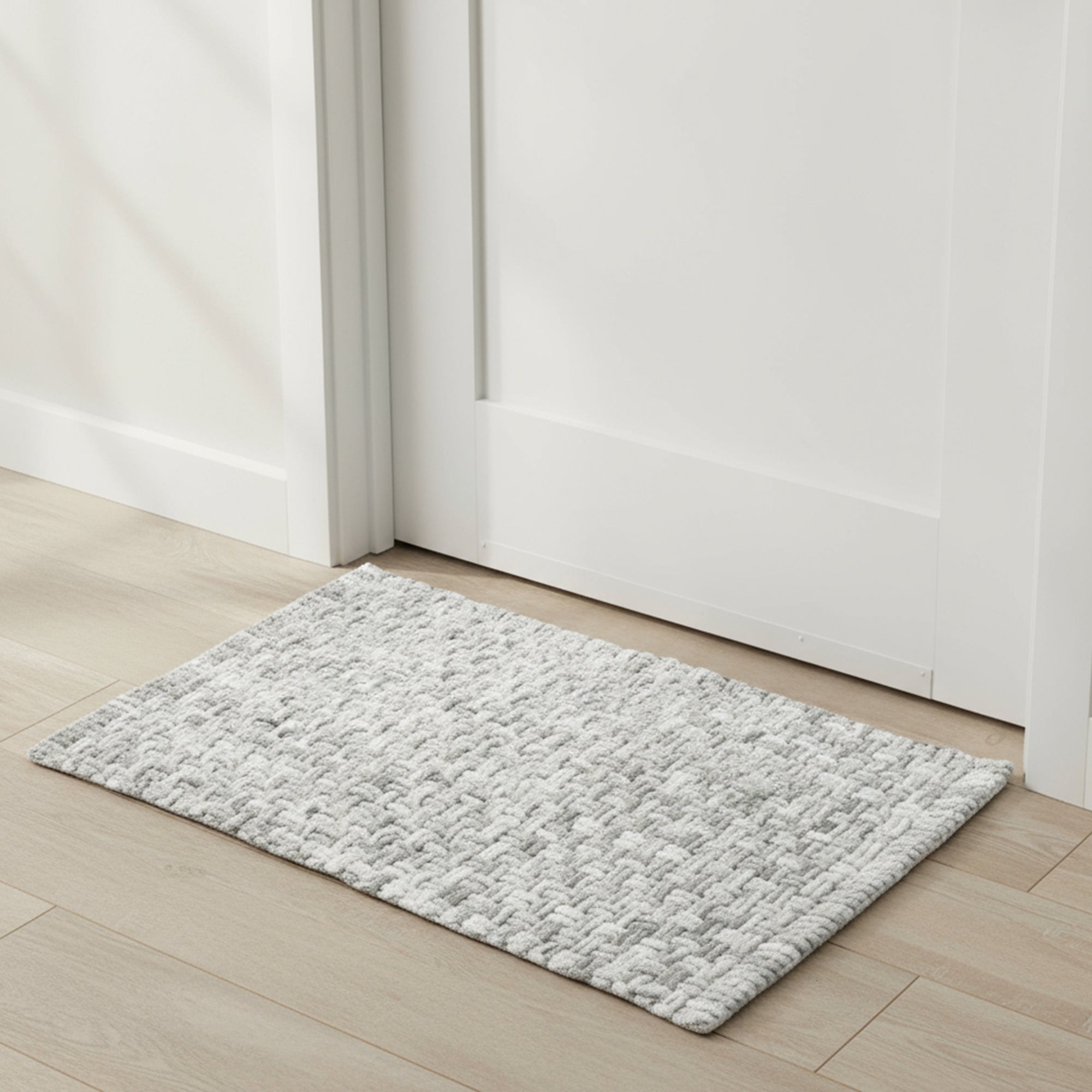 Cotton Grey Bathmat (Pack of 1)