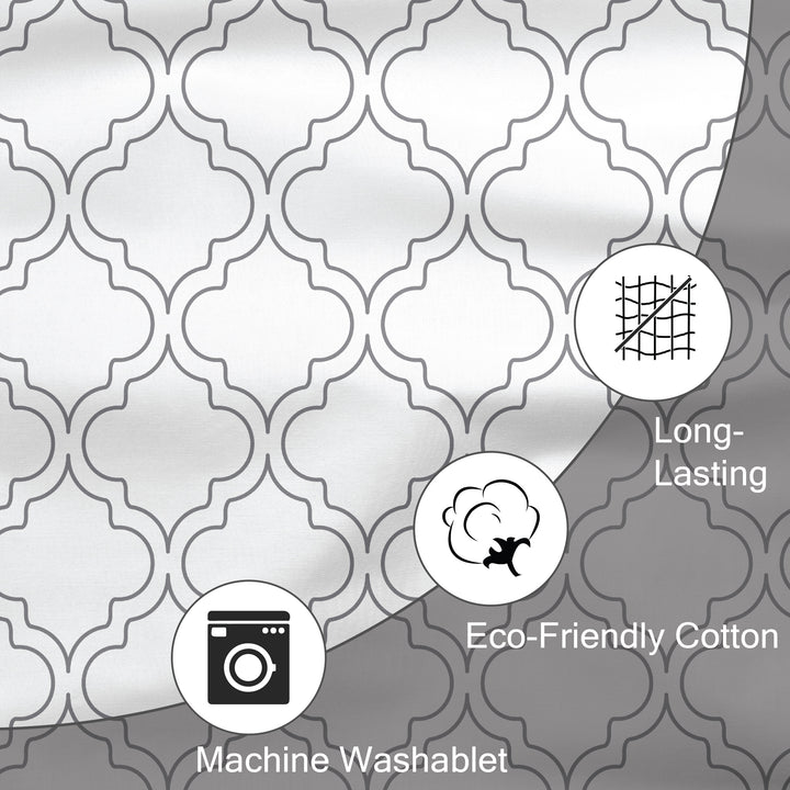 20s Sheeting White Tiles Fabric (1 Meter)